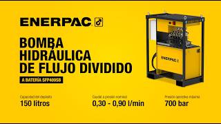 Bomba de flujo dividido a batería, serie SFP-B | Enerpac