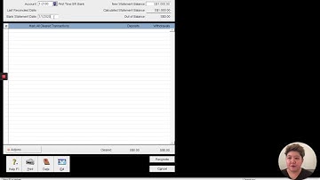 B01 How to Perform Opening or First Time Bank Reconciliation in MYOB / ABSS