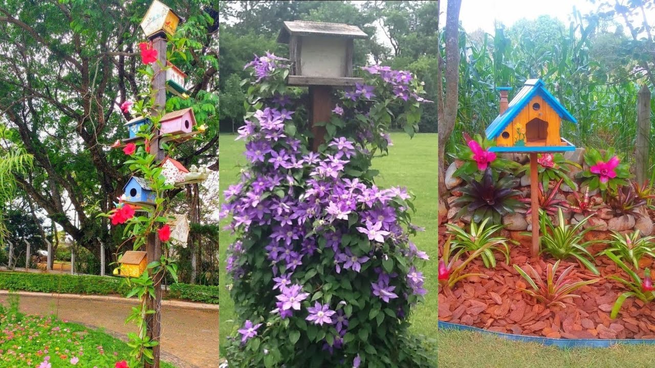 150 Ideias de casinhas de passarinho para ornamentar o seu jardim!