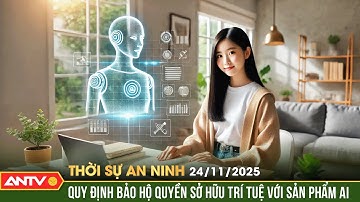 Thời sự an ninh ngày 24/11: Đề xuất điều kiện để bảo hộ quyền sở hữu trí tuệ với sản phẩm AI | ANTV