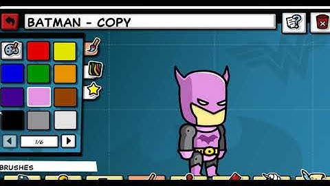 How to make a new Batman in Scribblenauts Unmasked