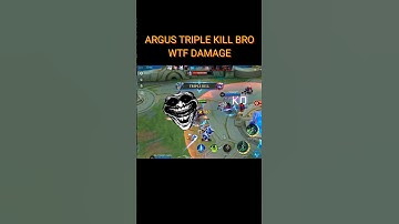 ARGUS TRIPLE KILL BRO 🤫 || ARGUS BEST BRO #ARGUS #Shorts #MLBB #mobilelegends