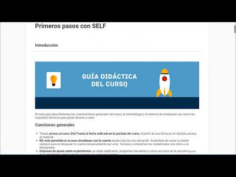 Plataforma SELF: definición