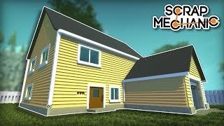 A House so Real You Could Live in it! - Scrap Mechanic Creations!