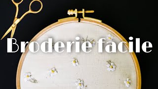 Coudre une broderie facile pour débutants