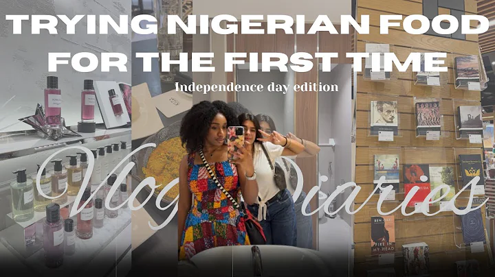 Trying Nigerian food for the first time with my friend