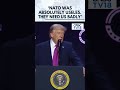 VIRAL NATO Needs Us So Badly Donald Trump Trump On US Iran War Strait Of Hormuz N18G 
