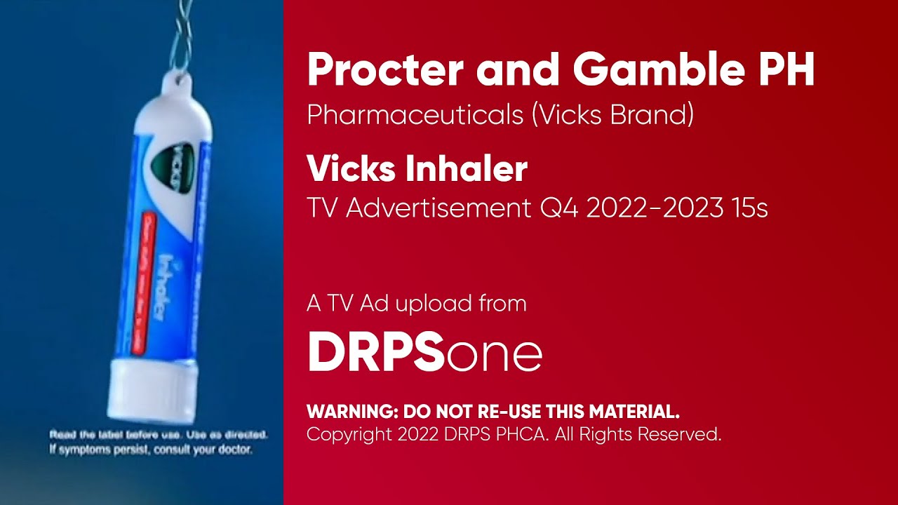 Vicks Inhaler TV Ad Q4 2022-2023 15s (Philippines)
