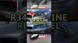 R34 Skyline Remodel in FH6 Looks INSANE 😱🔥 Next Level Detail #gaming  #fh6