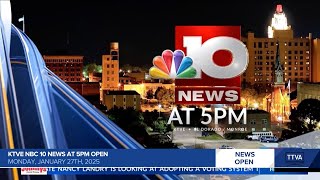 KTVE NBC 10 News at 5pm Open - 1/27/2025