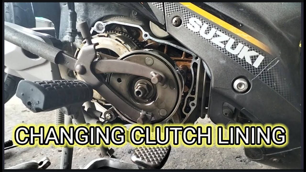 CLUTCH LINING CHANGING ON SUZUKI RIDER J #mechaniconboard