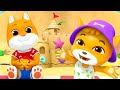 Picnic On The Beach - Funny Cat Cartoon Video for Children &amp; Kids Animation