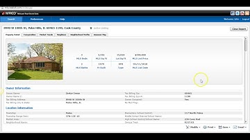 Finding the Tax Records from a MRED ConnectMLS Listing Page