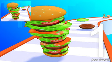Burger Stack Runner 3D gameplay android ios mobile game