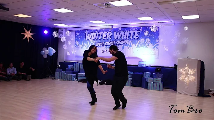 Bret & Jolle Navarre - Winter White West Coast Swing - Pro Show Improv