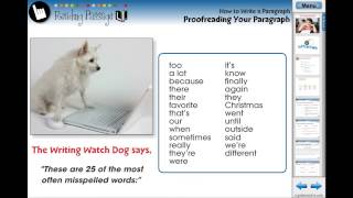 CC7104 How to Write a Paragraph: Proofreading Your Paragraph Chapter Mini