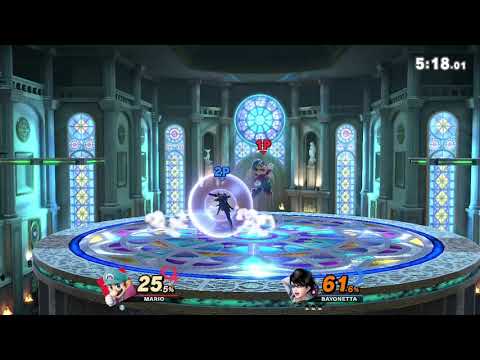 【スマブラSP】後退JC上B→ウィッチストライク→ジャンプ空後【ベヨネッタ 】