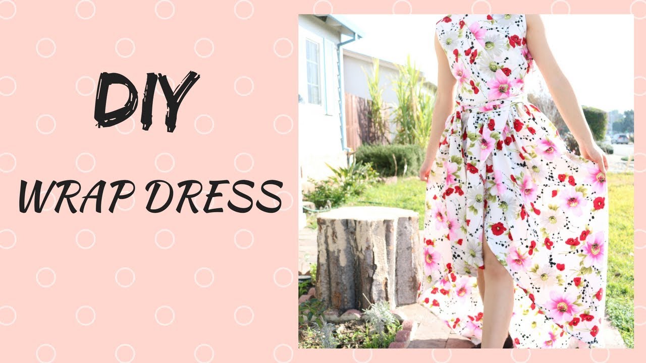 DIY WRAP DRESS - YouTube