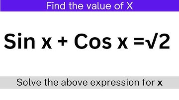Trigonometry Problems with Solutions | Sin x+Cos x=1/sqrt(2)