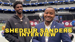 EXCLUSIVE INTERVIEW WITH SHEDEUR SANDERS AT THE 2024 BIG 12 MEDIA DAY! COLORADO FOOTBALL QB