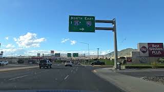 I-90 East to Billings, Montana.