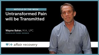 How you deal with the pain after infidelity will determine your future
and recovery. cannot be ignored, but it can transformed. is possible
t...