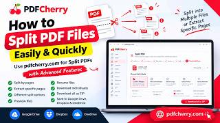 How to Split PDF Files Easily | Extract PDF Pages & Download as ZIP
