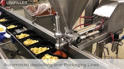 Unifiller depositing solutions for food industries, packaging lines and automated portioning