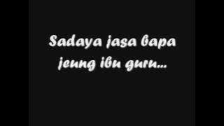 lagu sunda judulna Jasa Bapa Ibu Guru- Ku: Nenk Mey Dayanti