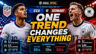 USA vs Germany AI Prediction | One Trend Could Change Everything #usa #germany  #2026 #football 