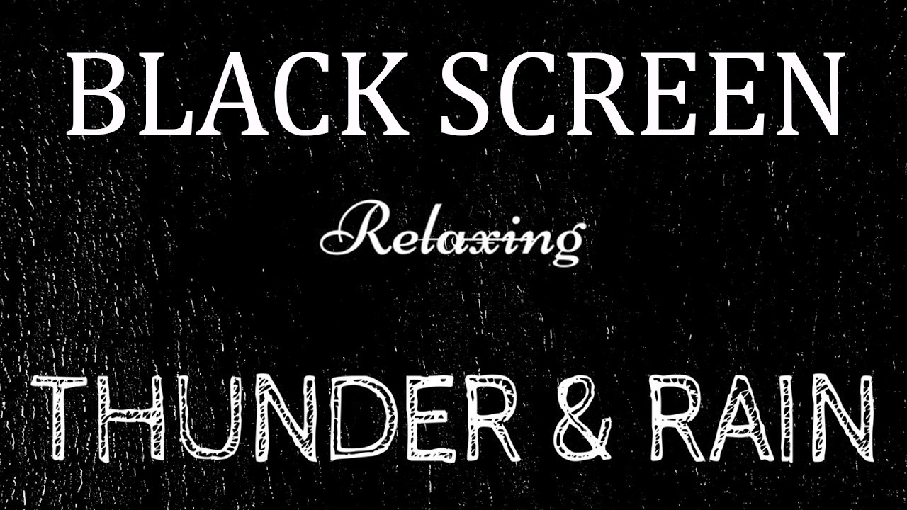 Heavy Rain Sounds on Window + Black Screen | Rain for Sleep, Study