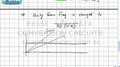 Lecture 49 Effect of opamp nonidealities (contd) ,finite gain bandwidth,