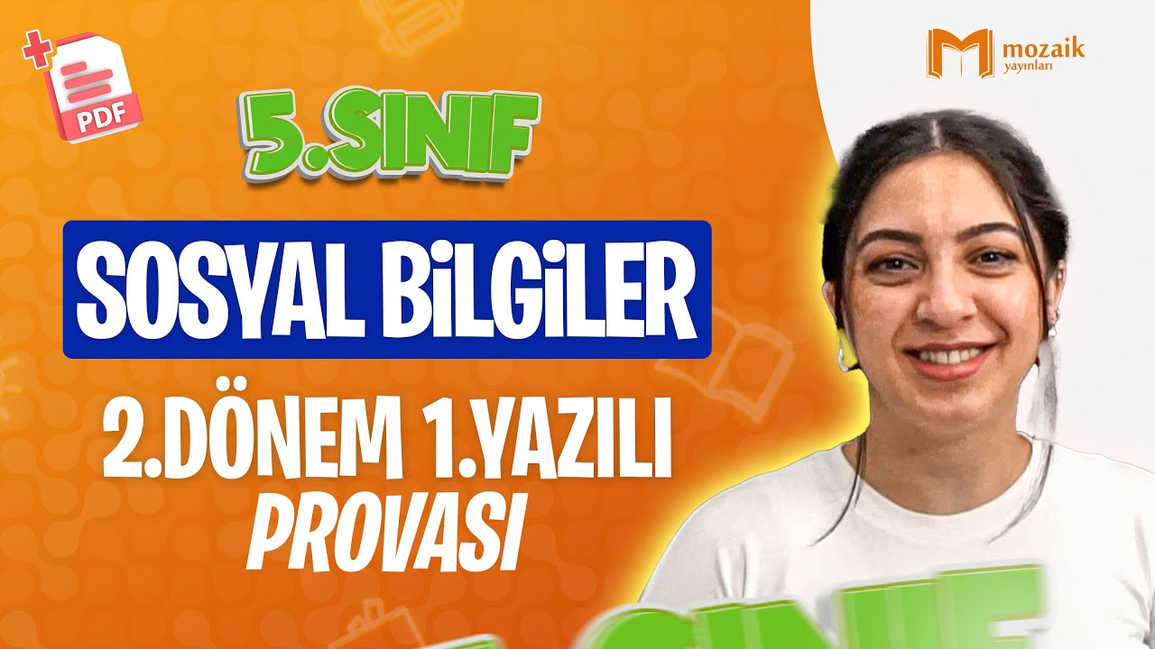 5. Sınıf Sosyal Bilgiler 2. Dönem 1. Yazılı Provası 