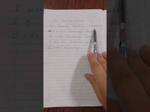 برجراف خامسة ابتدائي My Favorite Sport