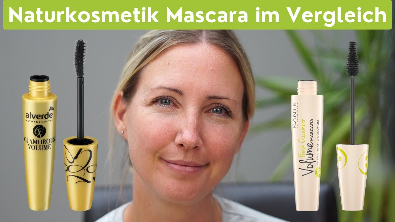 Alverde vs Sante | Naturkosmetik Wimperntuschen im Vergleich - YouTube | Mascara