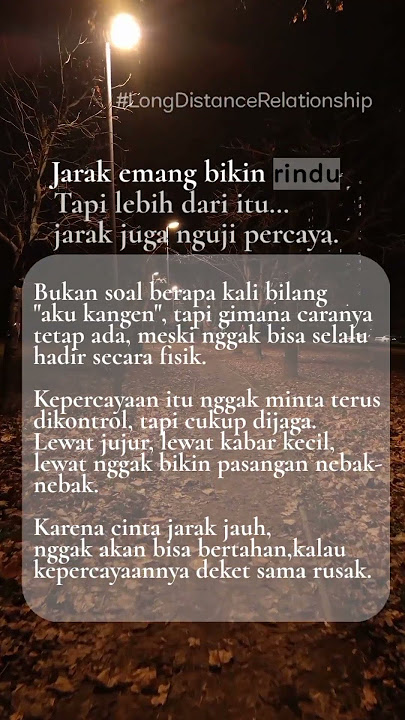 Long Distance Relationship || Tapi Tentang Saling percaya #ldrstory #kepercayaan