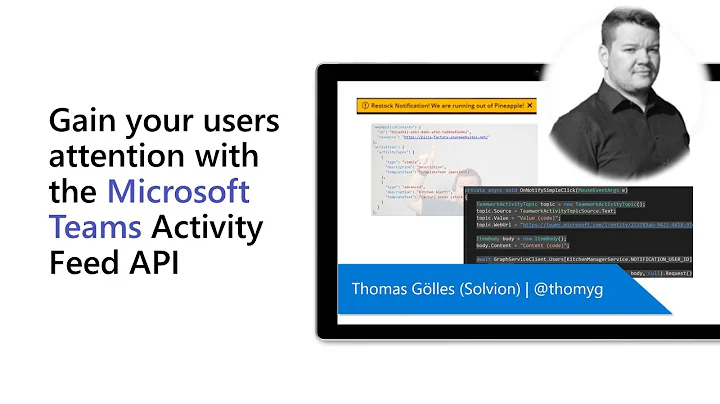 Gain your users attention with the Microsoft Teams Activity Feed API