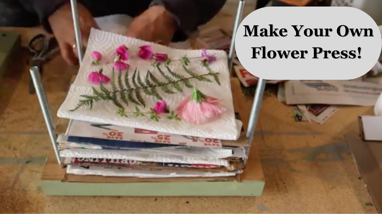 Pressing Wildflowers with My Handmade Flower Press YouTube