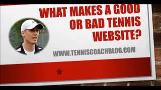 What Makes a Good or Bad Tennis Coaching Website screenshot 1