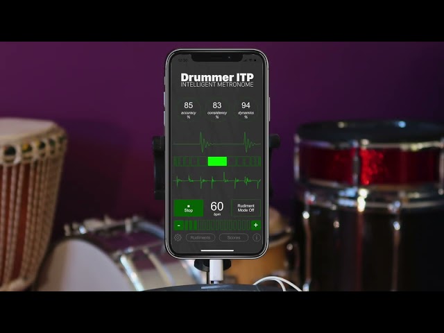 打点精度を測るインテリジェントメトロノーム｜RT Sixty Ltd Drummer ITP - Rudiment Trainer