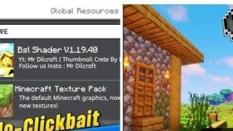 Best BSL 🥰 Shader For Minecraft pe 1.19 || BSL Shaders in Mcpe 1.19