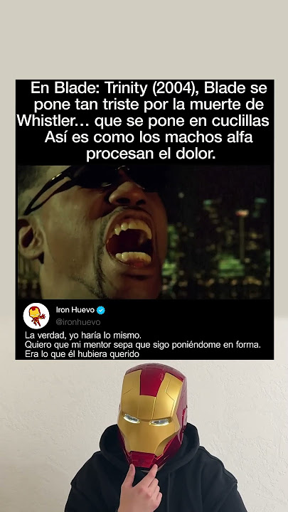 En Blade: Trinity (2004), Blade se enfada muchísimo