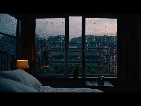 Gentle Rain + Lofi Beats for Sleep & Study – 1 Hours Dark Screen