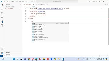 Lesson3-  select change event - JQuery 1000 Videos