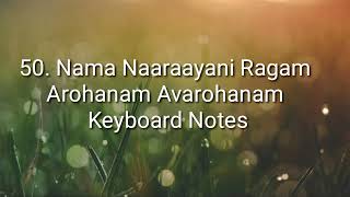NamaNarayani Ragam | Arohanam Avarohanam | Keyboard Notes