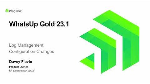 WhatsUp Gold 23.1 Release: Log Management & Elasticsearch Configuration Changes