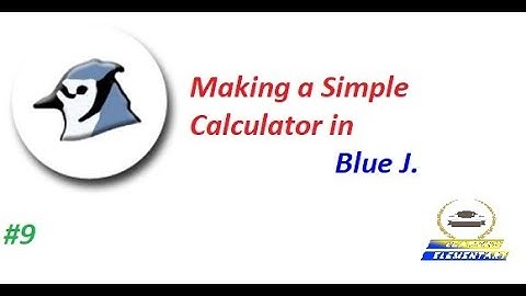 Making a Simple Calculator in Blue J(Tutorials #9)