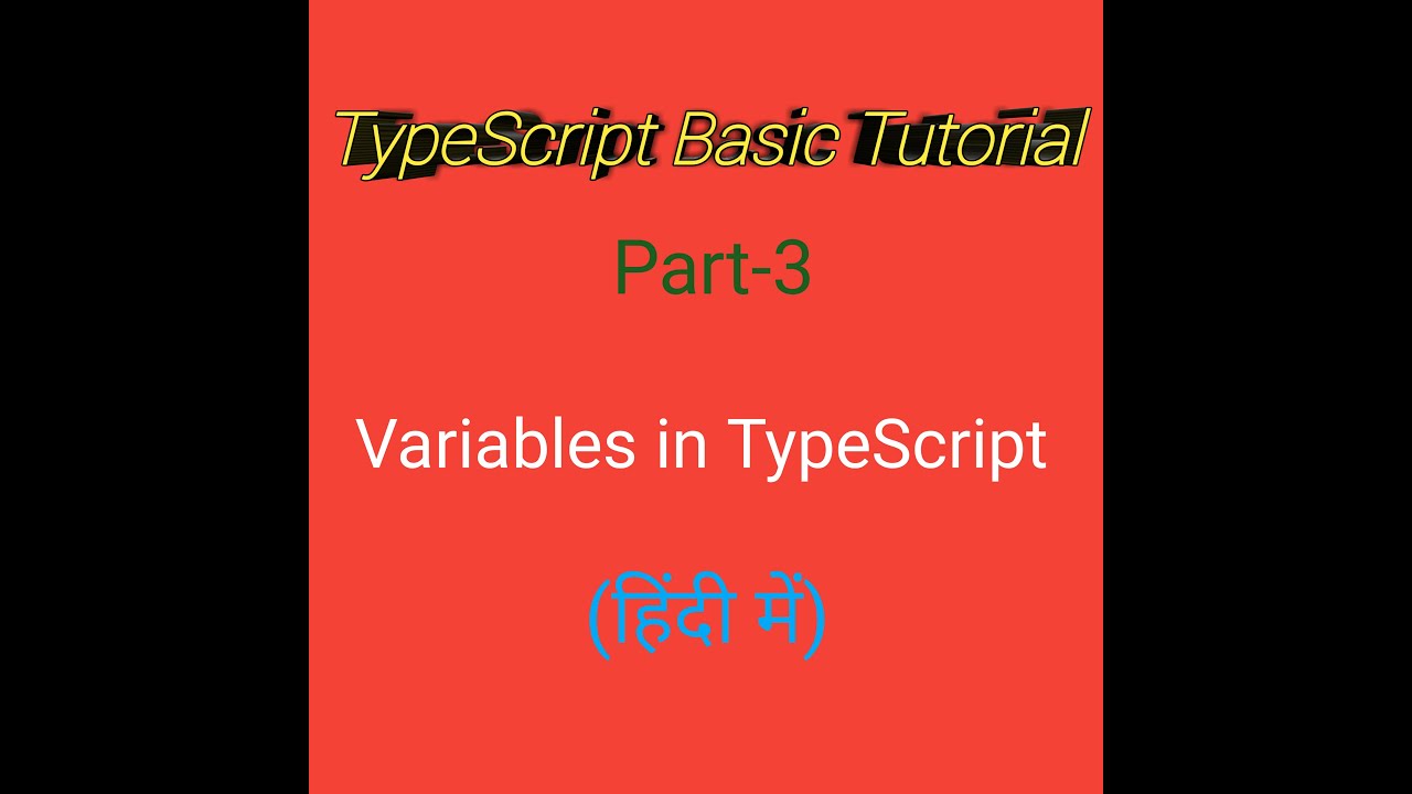 TypeScript tutorial # type script variables (Part-3) With Live Demo ...