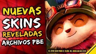 NUEVAS SKINS REVELADAS en los ARCHIVOS PBE - Teemo, Kayle, Morgana | Noticias League Of Legends LoL