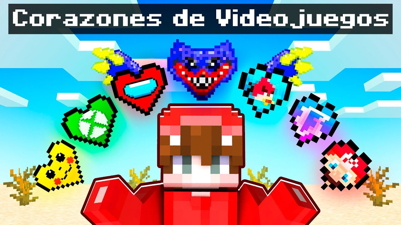 Dagar Consigue Corazones de Videojuegos en Minecraft!